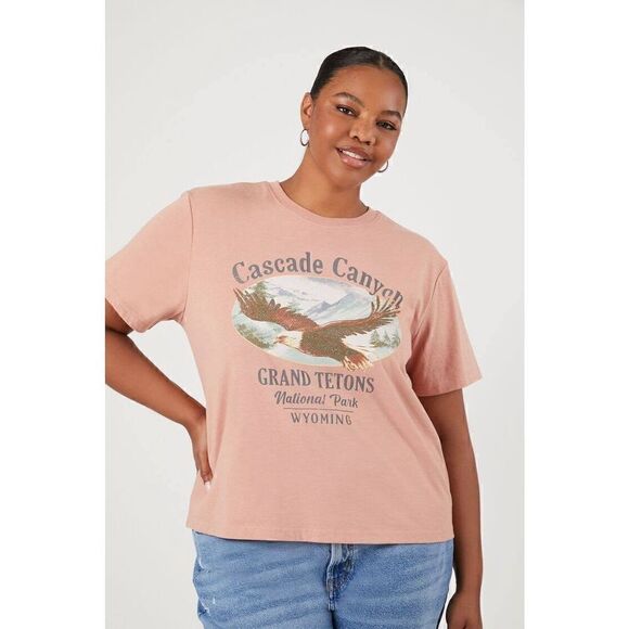 Forever XXI+ Cascade Canyon T-Shirt (1X) - Picture 1 of 6